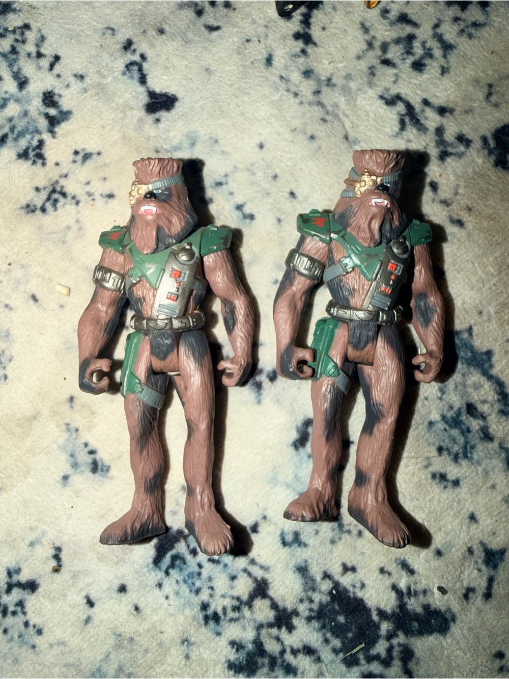 Vintage 1996 Kenner Star Wars Chewbacca Snoova Figures Lot of 2 LFL